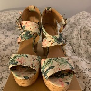 Summer floral heels
